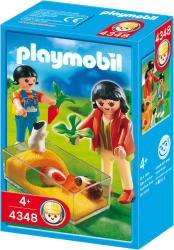 Фото ветеринарная клиника: Дети с морскими свинками Playmobil 4348