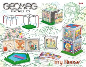 Фото магнитного конструктора Geomag World My House 380