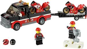 Фото конструктора LEGO City Перевозчик гоночных мотоциклов 60084