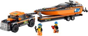 Фото конструктора LEGO City Внедорожник 4x4 с гоночным катером 60085