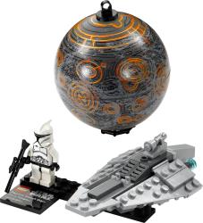 Фото конструктора LEGO Star Wars Республиканский боевой корабль и планета Корусант 75007