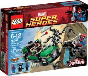 Фото конструктора LEGO Super Heroes Spider-Cycle Chase 76004