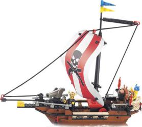 Фото конструктора Sluban Пиратская серия Одномачтовое судно M38-B0279