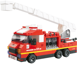 Фото радиоуправляемого конструктора Sluban Пожарные спасатели: Пожарная машина с лестницей M38-B0221