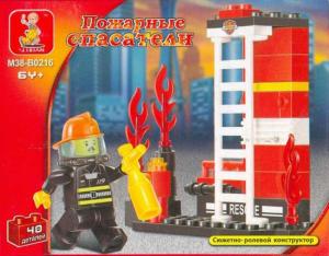 Фото конструктора Sluban Пожарные спасатели: учебные маневры M38-B0216