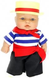 Фото куклы RAUBER Бобби в желтой шляпе 25 см 2176-1