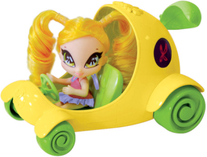 Фото куклы Bandai PopPixie Chatta и ее волшебный автомобиль 12 см 22560