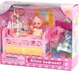 Фото куклы Defa Lucy Малышка в кроватке и с одеждой 262