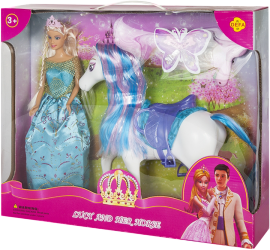 Фото куклы Defa Lucy Принцесса с лошадкой 8209