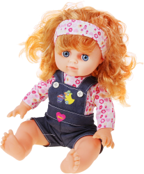 Фото куклы Joy Toy Соня в рюкзаке 33 см 5288