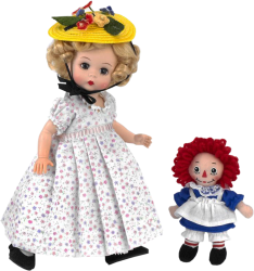 Фото куклы Madame Alexander Марселла и тряпичная Энни 20 см 64585