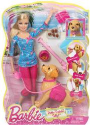 Фото куклы Mattel Barbie Барби выгуливает собачку BDH74