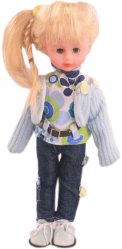 Фото куклы Shantou Gepai Сашенька в джинсах и полушубке 62812