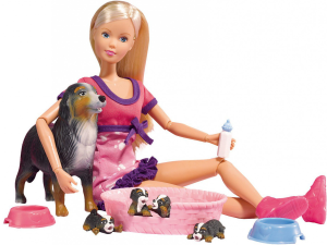 Фото куклы Simba Штеффи с собаками 29 см 5733069
