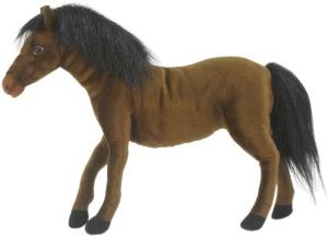 Фото лошадь темно-коричневая 37 см Hansa 5635