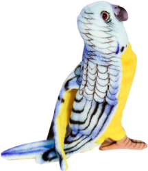 Фото попугай волнистый голубой 15 см Hansa 4653П