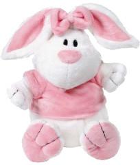 Фото кролик белый в розовом платье с капюшоном 23 см Gulliver 7-54589