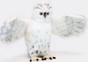 Фото снежная сова, анимационная 54 см Hansa 0469