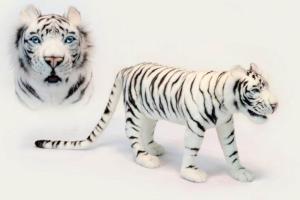 Фото тигр белый, анимационный 70 см Hansa 0429