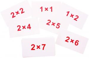 Фото настольной игры Вундеркинд с пеленок Набор обучающих карточек. Умножение