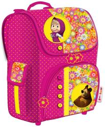 Фото школьного рюкзака Маша и Медведь Цветочная поляна 22105