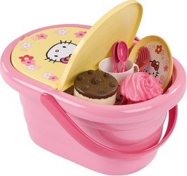 Фото Smoby Набор посудки в корзинке Пикник Hello Kitty 24768