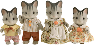 Фото Sylvanian Families Семья серых кошек 3551