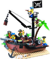 Фото конструктора Brick Корабль с пиратами 306