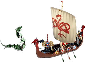 Фото конструктора LEGO Vikings Военный корабль викингов 7018