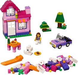 Фото конструктора LEGO Bricks & More Розовая коробка с кубиками 4625