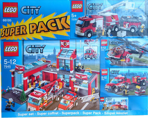 Фото конструктора LEGO City Супернабор Пожарные 66195