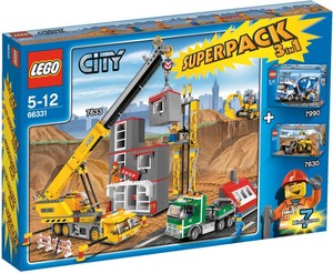 Фото конструктора LEGO City Подарочный Суперпэк Большой набор Стройка 66330