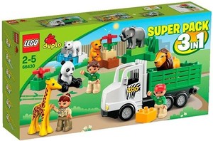 Фото конструктора LEGO Duplo Подарочный Суперпэк Зоопарк 66430