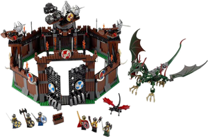 Фото конструктора LEGO Vikings Крепость викингов против дракона Фафнира 7019