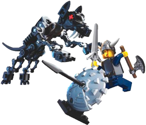 Фото конструктора LEGO Vikings Сражение с волком 7015