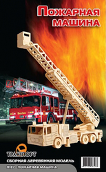 Фото конструктора Мир деревянных игрушек Пожарная машина большая 2854050 из дерева
