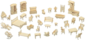 Фото конструктора Мир деревянных игрушек Набор мебели 2843080