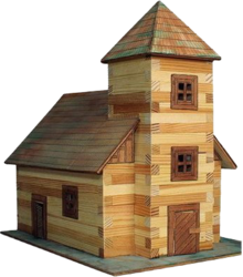 Фото конструктора WALACHIA Церковь WAL-12 из дерева