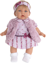 Фото куклы Antonio Juan Анна в фиолетовом жилете 25 см 1225V