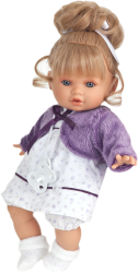 Фото куклы Antonio Juan Леонора в фиолетовом 33 см 1334V