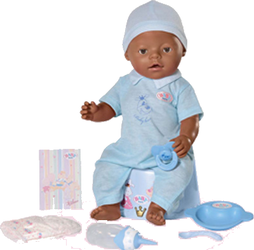 Фото куклы Zapf Creation Baby Born Мальчик 43см с музыкальным горшком, этническая 809-181