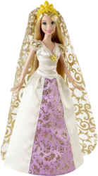 Фото куклы Mattel Disney Рапунцель в свадебном платье с аксессуарами 28 см 84817