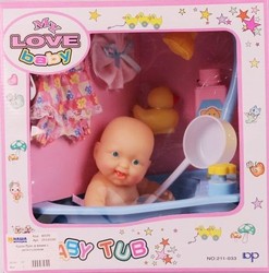Фото куклы Shantou Gepai Пупс в ванне с аксессуарами 45570