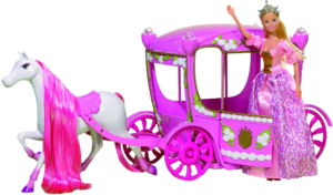 Фото куклы Simba Штеффи и сказочная карета с лошадью 5739125