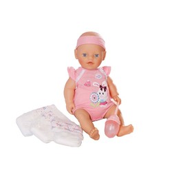 Фото куклы Zapf Creation Baby Born с памперсами и бутылочкой 32 см 817-773