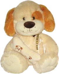 Фото сМАЙЛ Собака с костью 38 см 83388