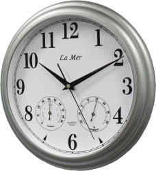 Фото настенных часов La Mer GD115 SILVER