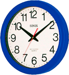 Фото настенных часов Sinix 4065B синие