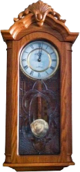 Фото настенных часов Yantai Polaris 6056 дуб с маятником