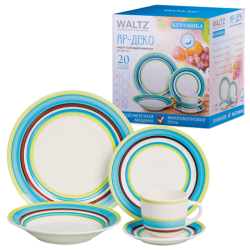 Фото набора столовой посуды WALTZ Ар-деко 601183